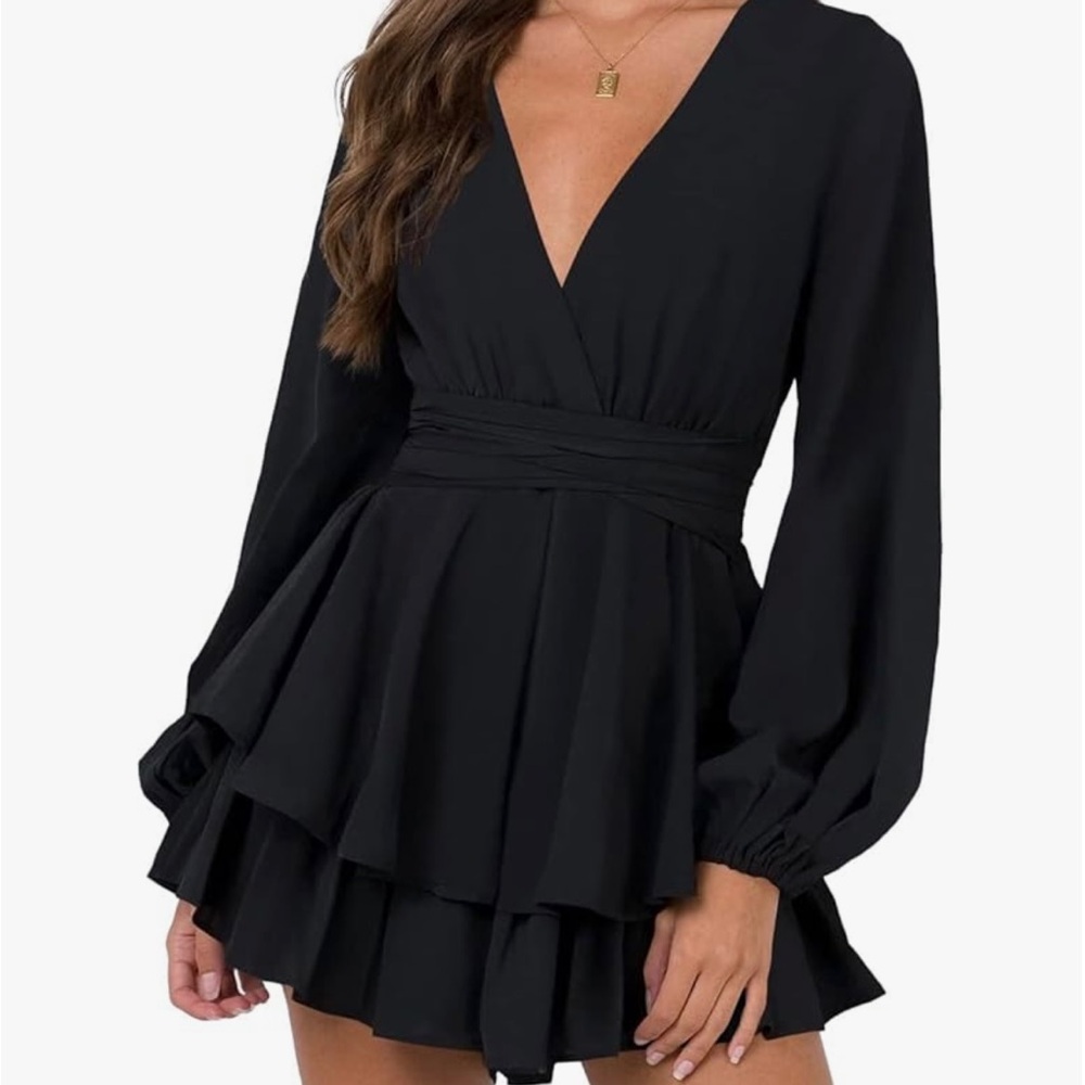 Black Amazon Mini Dress
